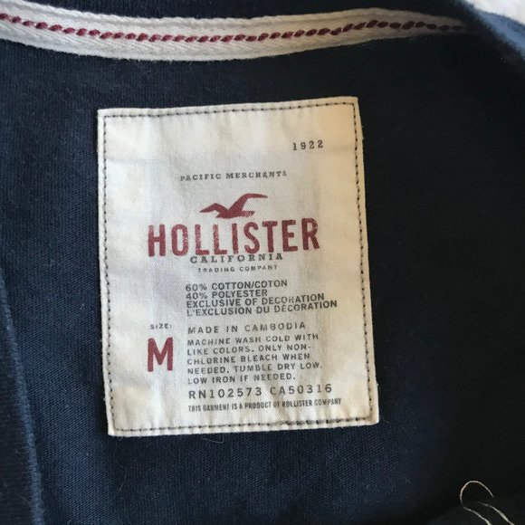 HOLLISTER Bears T-Shirt Navy Blue - Picture 4 of 4